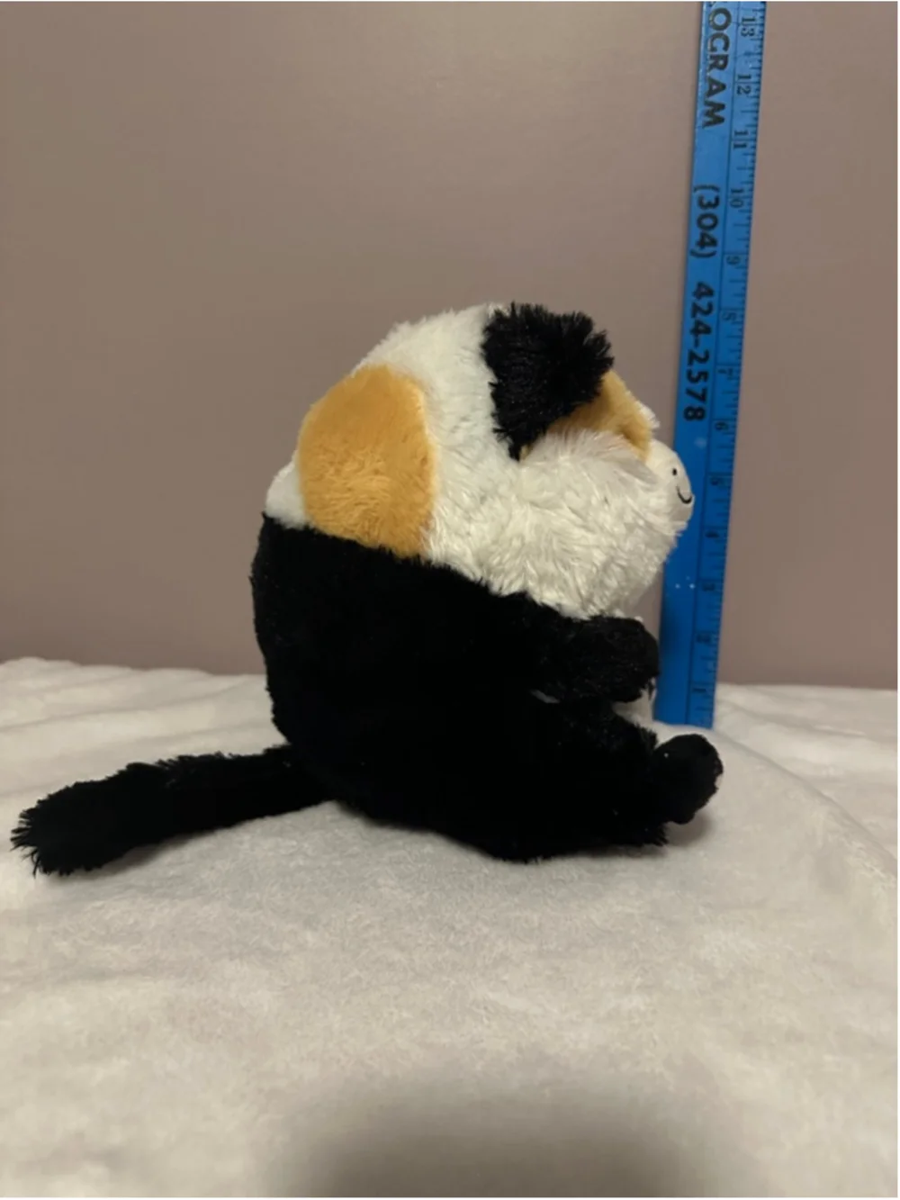 Nanco Belly Buddies Calico Cat Plush Stuffed Animal Toy 8